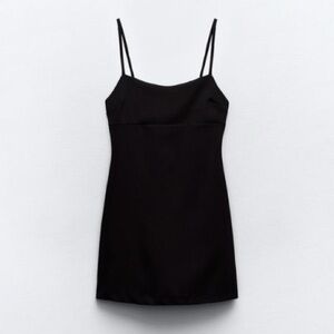 Women’s Zara Strappy Mini Black Dress, Size: XS